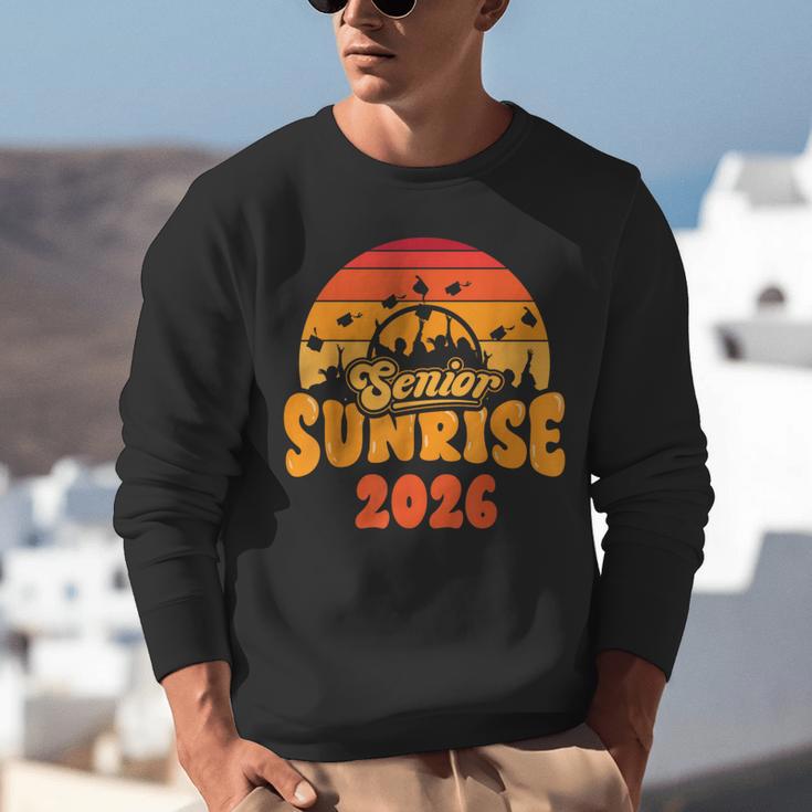 Senior Sunrise Class Of 2026 Graduation Proud Graduate Retro Unisex Sweatshirt