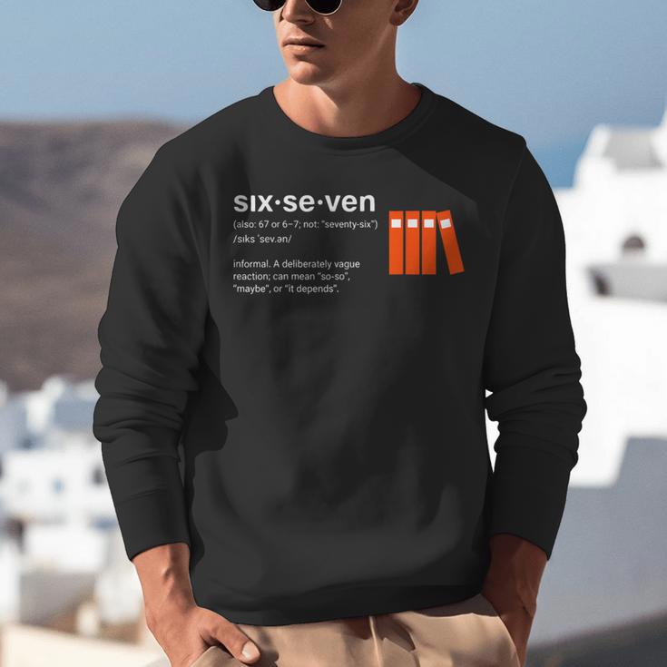 Six Seven Meme Reading Book Lover 6-7 67 Definition Unisex Sweatshirt Six Seven Meme Reading Book Lover 6-7 67 Definition Unisex Sweatshirt