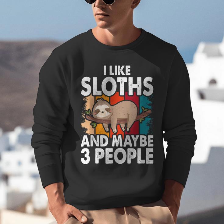 Sloth For Sloth Lover Men Women Kids Introvert Unisex Sweatshirt