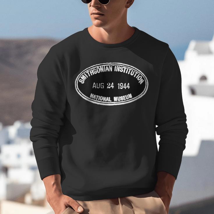 Smithsonian Institution Library 1944 Book Stamp Unisex Sweatshirt