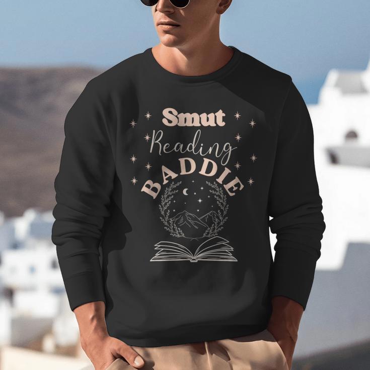 Smut Reading Baddie Smutty Book Lover Merch Women Romance Unisex Sweatshirt