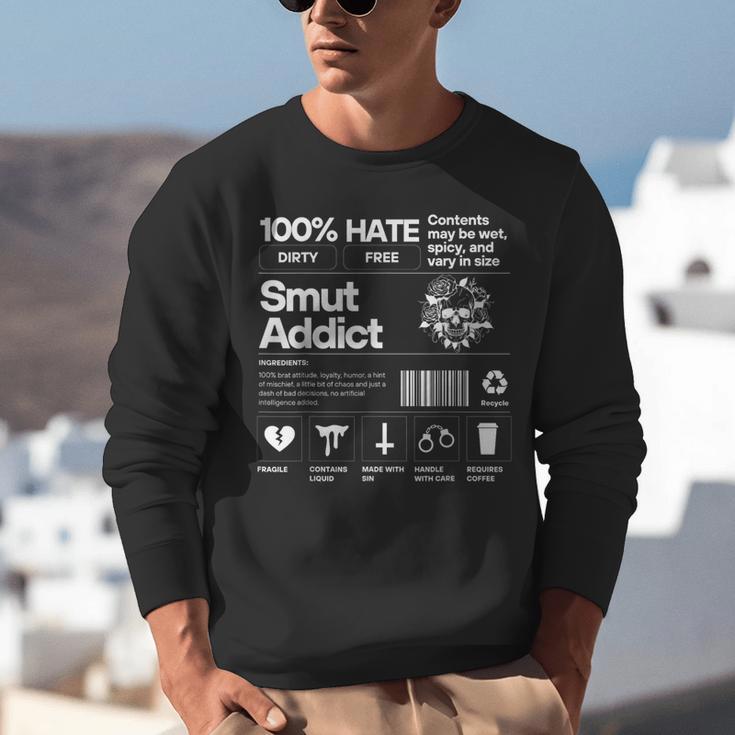 Smutty Book Addict Romance Book Lover Smut Addict Ingredient Unisex Sweatshirt