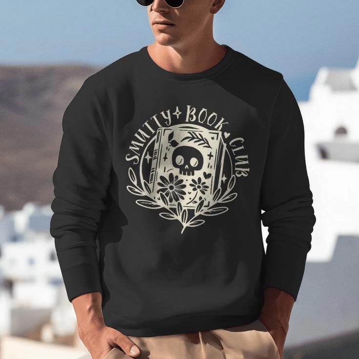 Smutty Book Club Smutty Book Lover Front And Back Spicy Book Unisex Sweatshirt