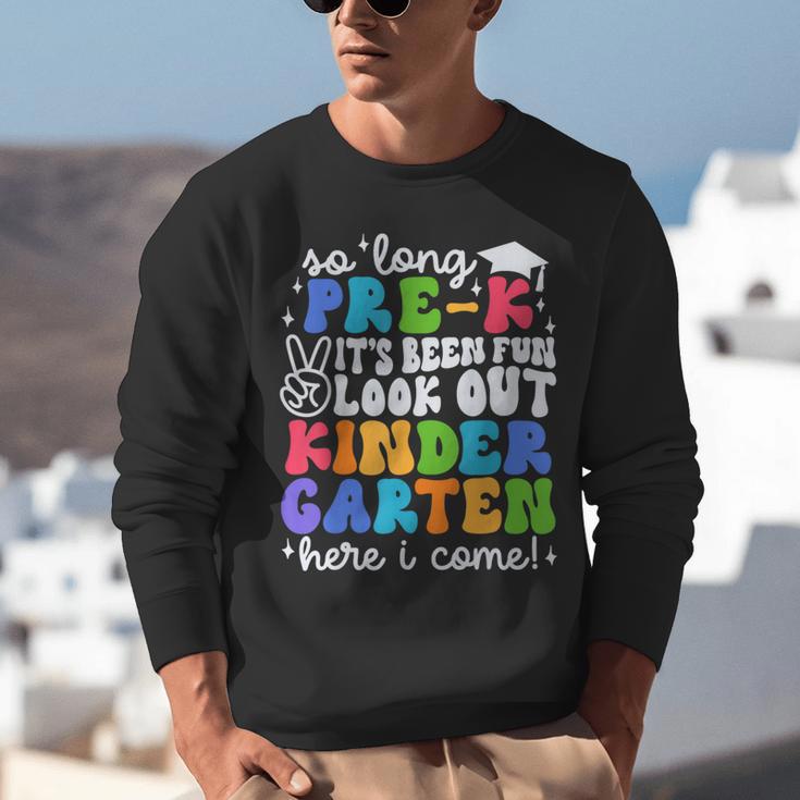 So Long Pre K Graduation Kindergarten Here I Come Kids 2024 Unisex Sweatshirt