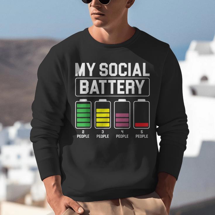 My Social Battery Introverted Low Energy Antisocial Unisex Sweatshirt My Social Battery Introverted Low Energy Antisocial Unisex Sweatshirt
