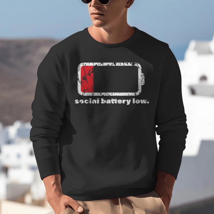 Social Battery Low Introvert Unisex Sweatshirt