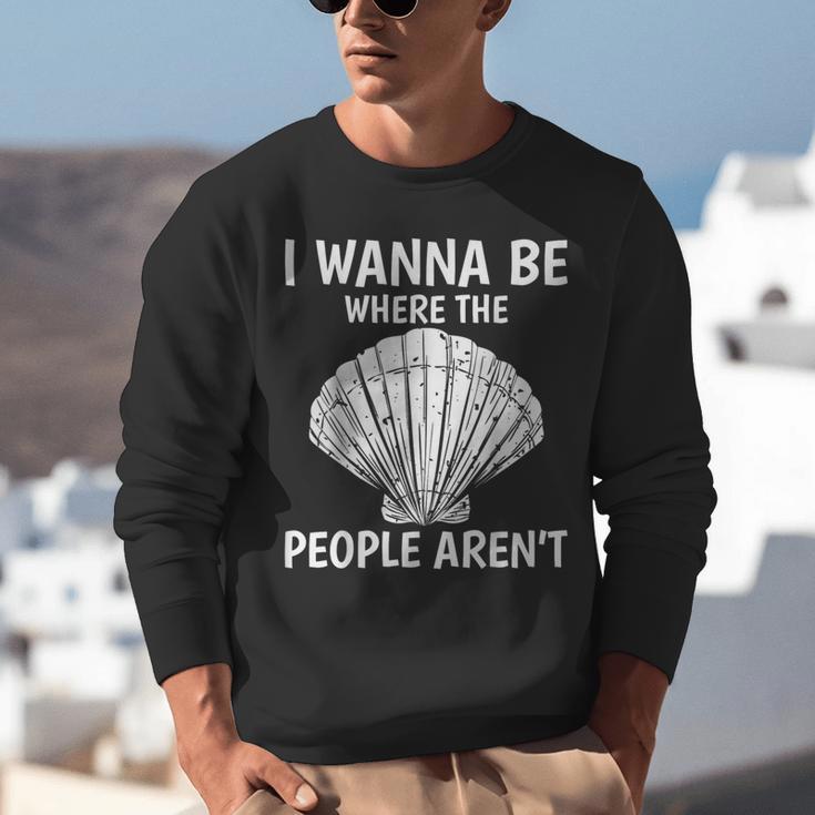 Solitude Introverts I Wanna Be Where The People Aren't Unisex Sweatshirt Solitude Introverts I Wanna Be Where The People Aren't Unisex Sweatshirt