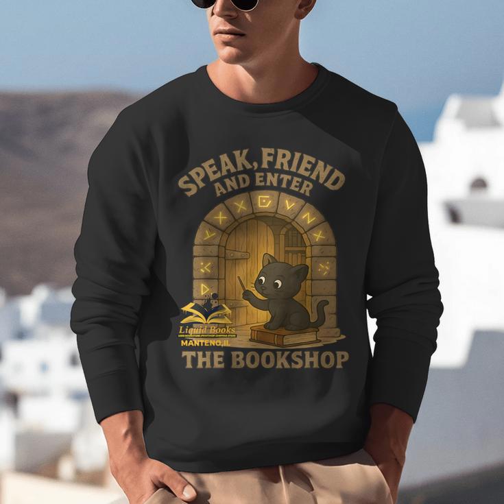 Speak Friend Enter Bookshop Magic Panther Unisex Sweatshirt