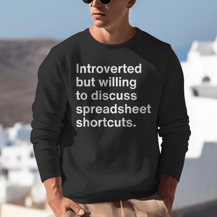 Spreadsheet Nerd Introverted Accountant Unisex Sweatshirt Spreadsheet Nerd Introverted Accountant Unisex Sweatshirt