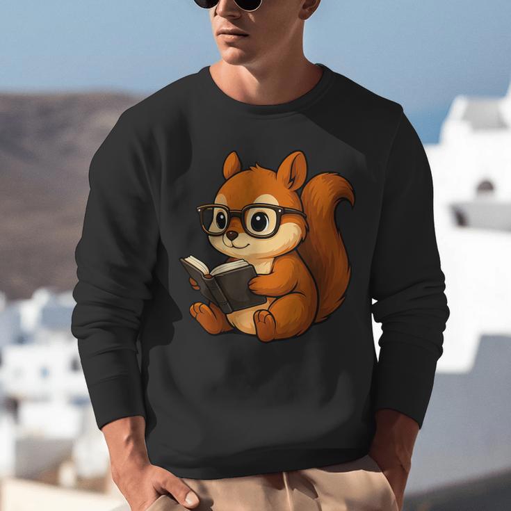 Squirrel Reading Book Lover Unisex Sweatshirt Squirrel Reading Book Lover Unisex Sweatshirt