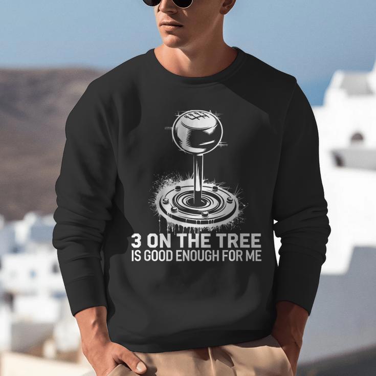 Stick Shift Nostalgia Column Shift Line Unisex Sweatshirt