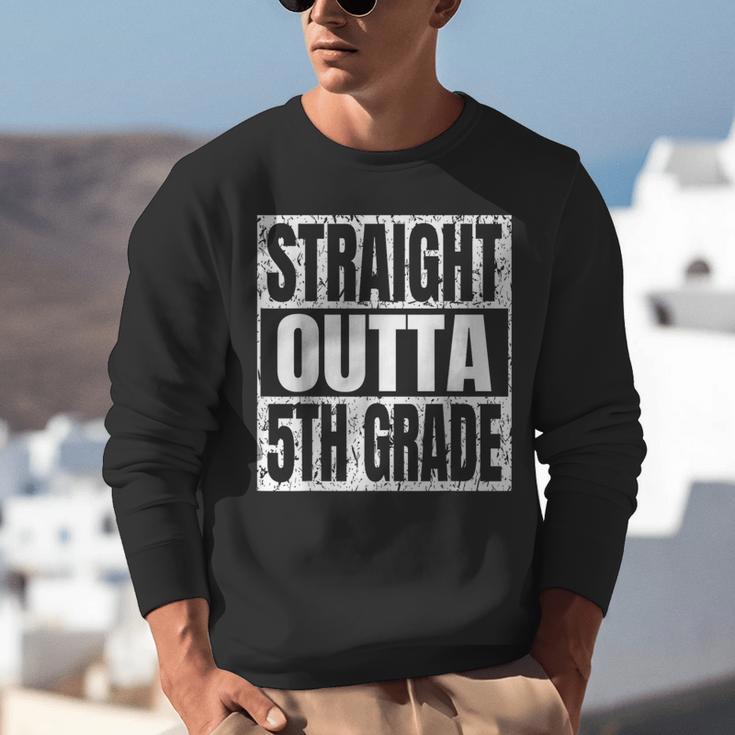 Straight Outta 5th Grade Graduation Motivational Unisex Sweatshirt
