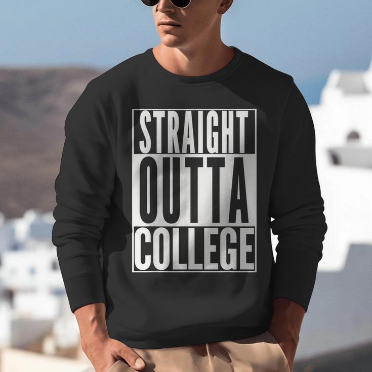 STRAIGHT OUTTA COLLEGE Graduation 2019 Her Him Women Unisex Sweatshirt