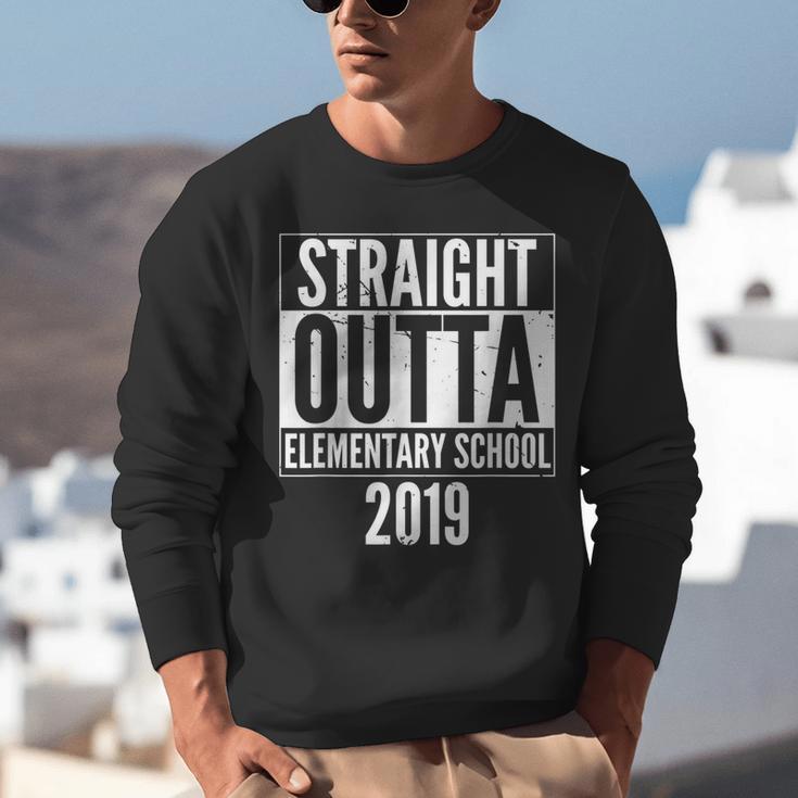 Straight Outta Elementary School 2019 Graduation Fun Unisex Sweatshirt