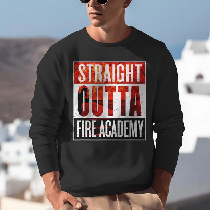 Straight Outta Fire AcademyShirt Firefighter Graduation Unisex Sweatshirt