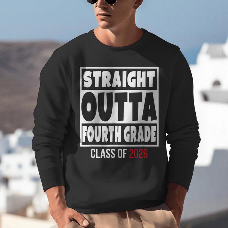Straight Outta Fourth Grade Class Of 2026 Shirt Graduation Unisex Sweatshirt