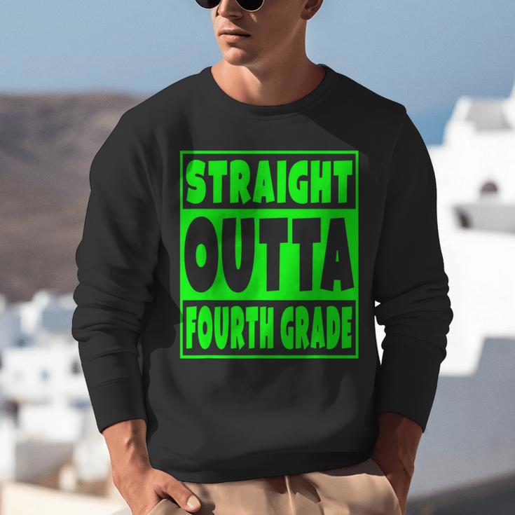 Straight Outta Fourth Grade Graduation Class Unisex Sweatshirt