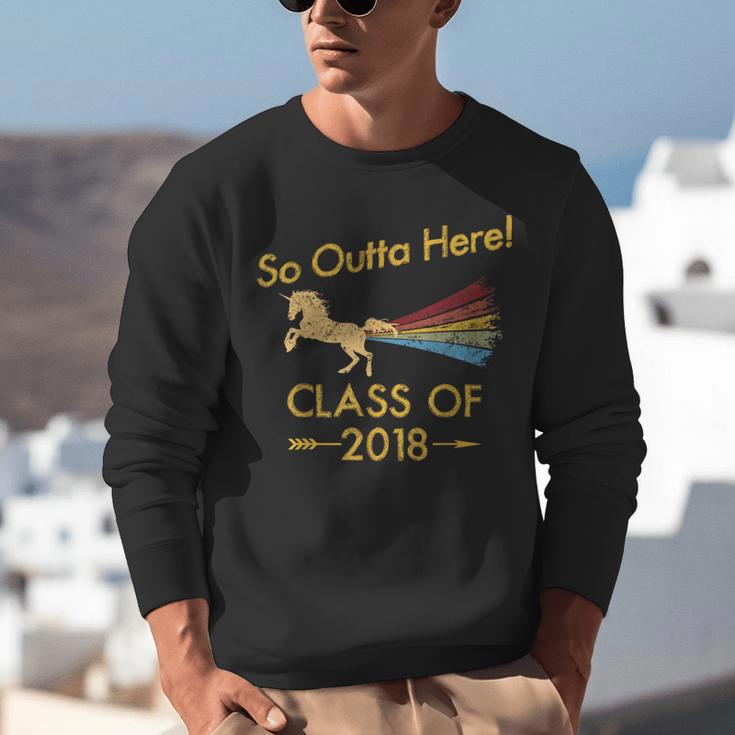 STRAIGHT OUTTA HIGH SCHOOL 2018 Grad Graduation Shirt Unisex Sweatshirt