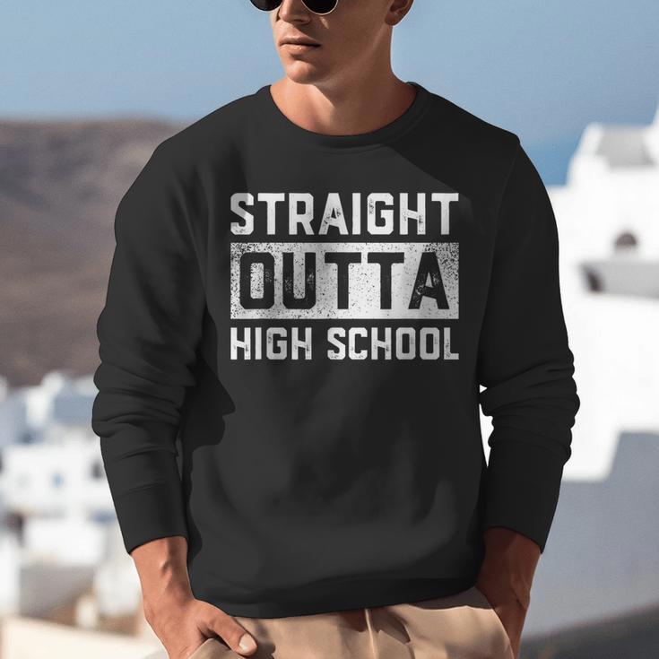 Straight Outta High School Graduation Kid Unisex Sweatshirt