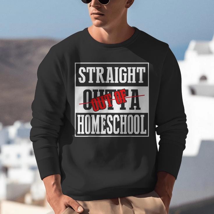 Straight Outta Homeschool Shirt Graduation Unisex Sweatshirt