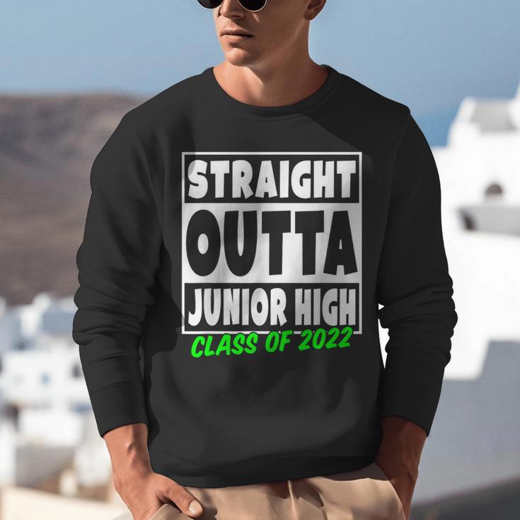 Straight Outta Junior High School Class Of 2022 Graduation Unisex Sweatshirt