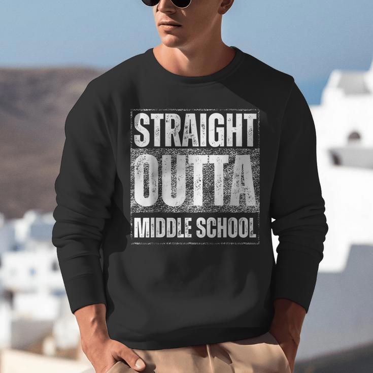 Straight Outta Middle School Class Of 2024 Graduation Unisex Sweatshirt