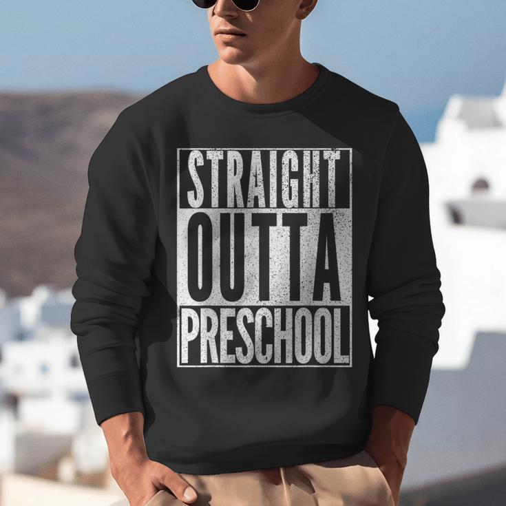STRAIGHT OUTTA PRESCHOOL GIFT Grad Graduation Kids Unisex Sweatshirt