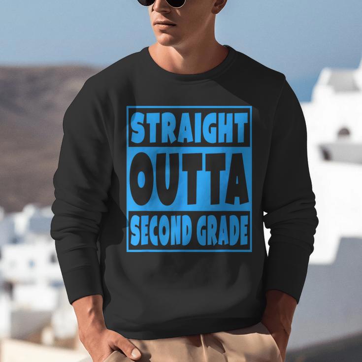 Straight Outta Second Grade Graduation Class Unisex Sweatshirt