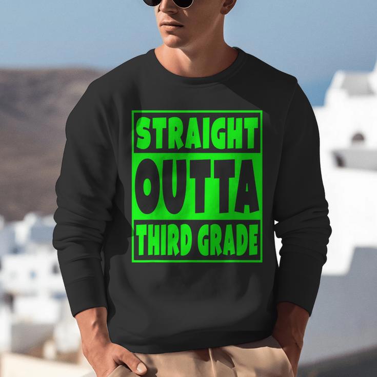 Straight Outta Third Grade Graduation Class Unisex Sweatshirt