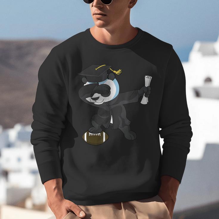 Student Graduation 2022 Panda Football Boys Girls Teenager Unisex Sweatshirt