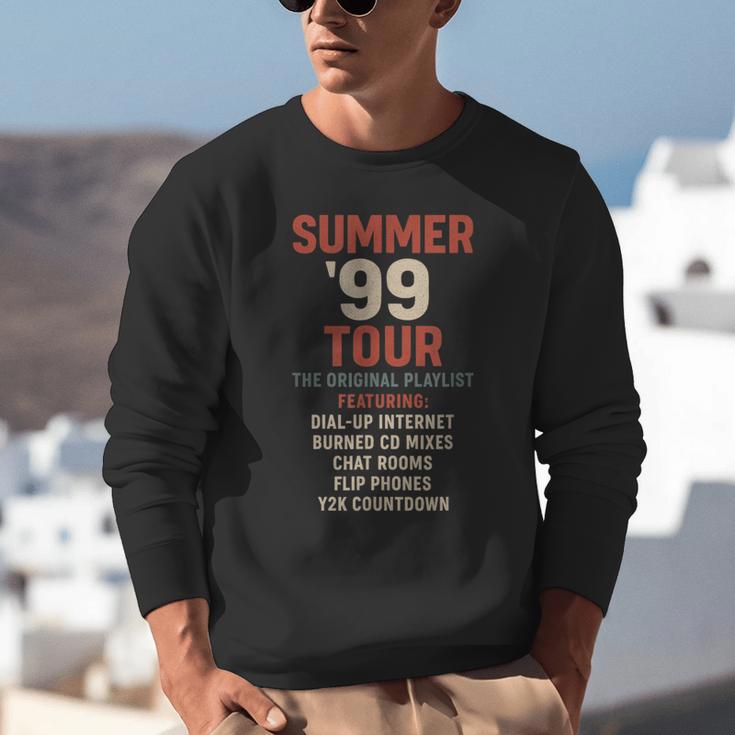 Summer 99 Tour Original Playlist Retro Nostalgia Unisex Sweatshirt