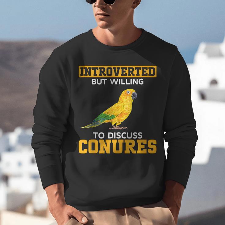 Sun Conure Introvert Parrot Bird Sun Conure Unisex Sweatshirt Sun Conure Introvert Parrot Bird Sun Conure Unisex Sweatshirt