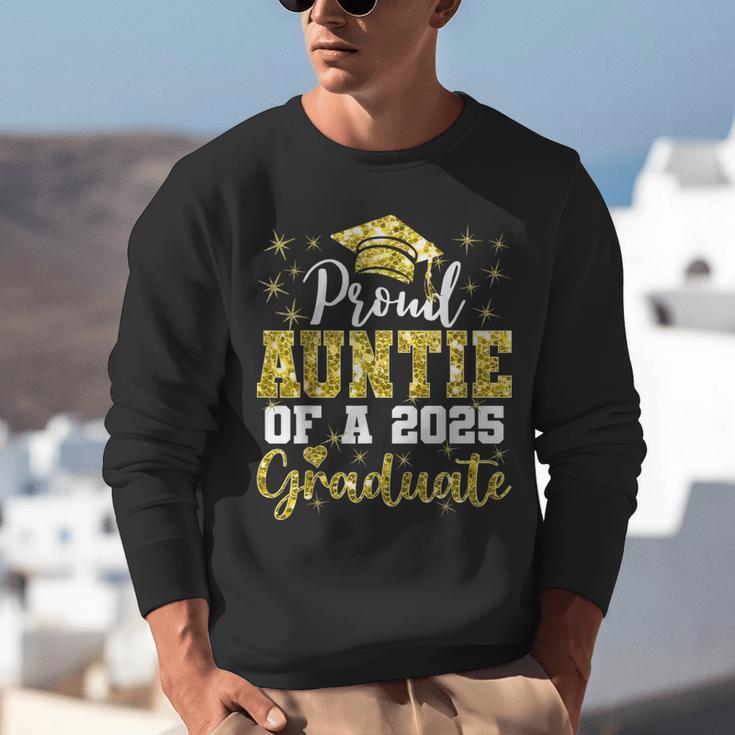 Super Proud Auntie Of 2025 Graduate Senior Graduation Family Unisex Sweatshirt