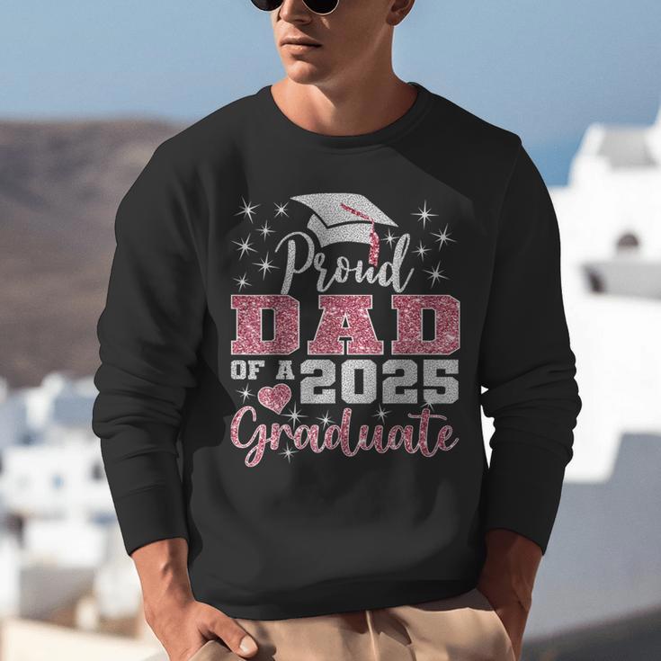 Super Proud Dad Of 2025 Graduate Senior Graduation Family Unisex Sweatshirt