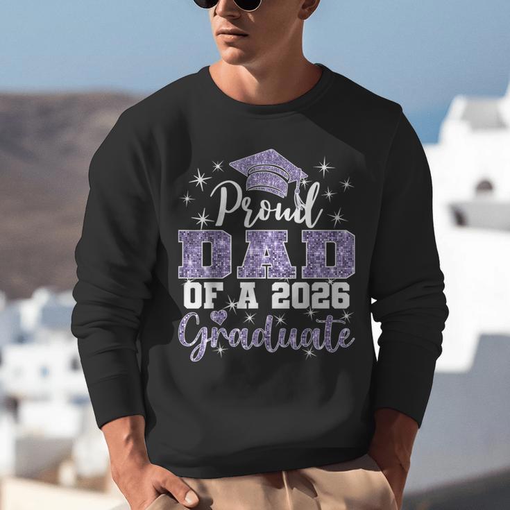Super Proud Dad Of 2026 Graduate Senior Graduation Family Unisex Sweatshirt