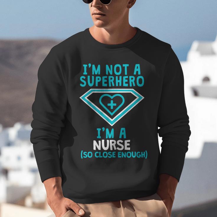 Superhero RN Nurse Shirt Graduation Unisex Sweatshirt