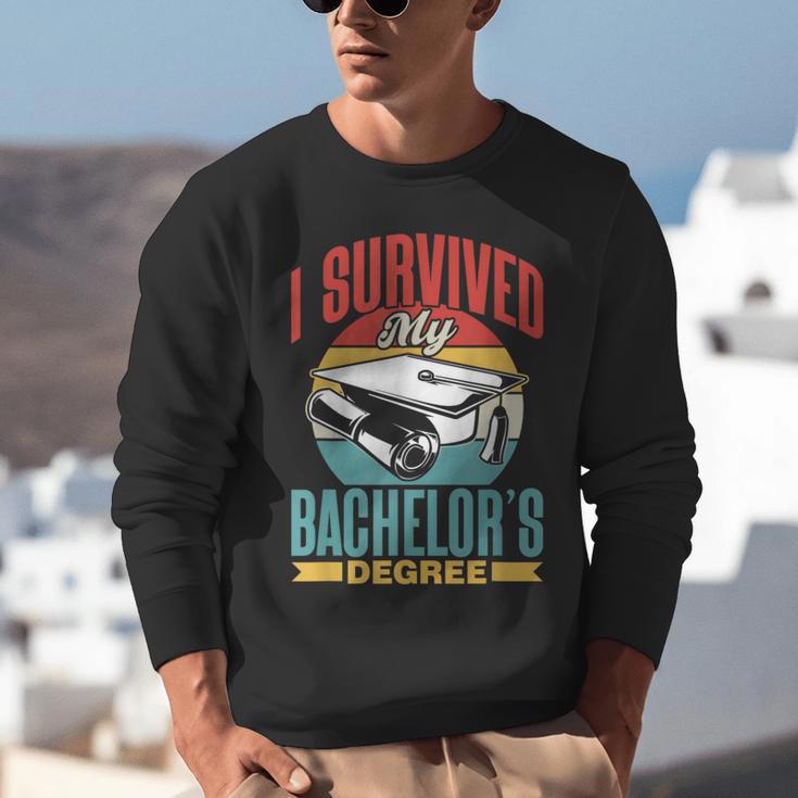 I Survived My Bachelor's Degree Party Bachelor Graduation Unisex Sweatshirt