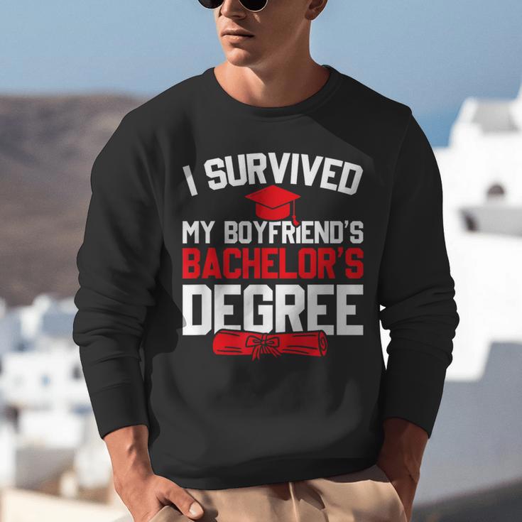 I Survived My Boyfriend's Bachelor's Degree Graduation Unisex Sweatshirt