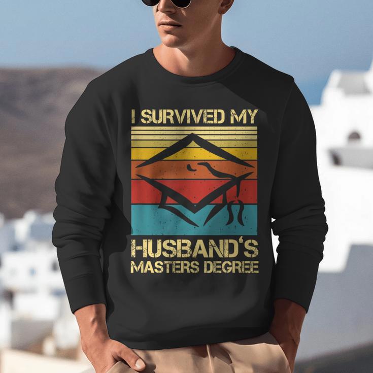I Survived My Husband's Master's Degree Graduation Unisex Sweatshirt