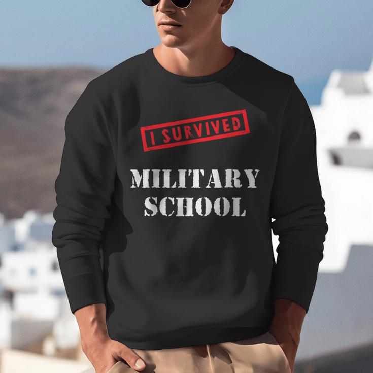 I Survived Military School Graduation Straight Outta Unisex Sweatshirt