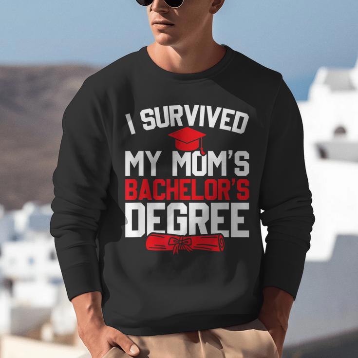 I Survived My Mom's Bachelor's Degree Graduation Unisex Sweatshirt