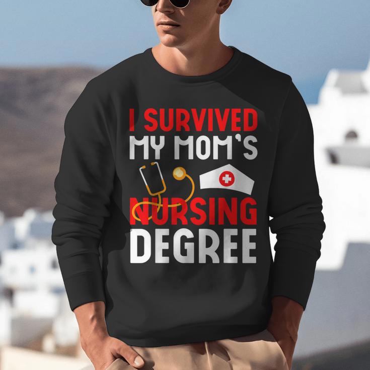 I Survived My Mom's Nursing Degree Graduation Day 2026 Unisex Sweatshirt