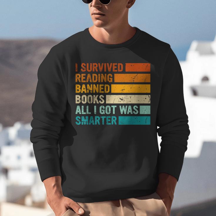 I Survived Reading Banned Books All I Got Was Smarter Unisex Sweatshirt