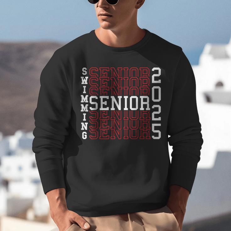 Swimming Senior Night Swimming Senior 2025 Graduation 40 Unisex Sweatshirt