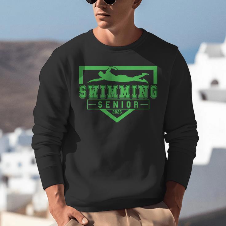 Swimming Senior Night Swim Senior 2026 Graduation 32 Unisex Sweatshirt