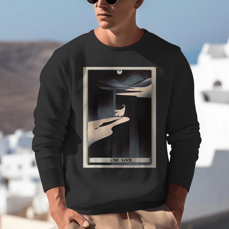 Tarot Cards Guide Book Esoteric Mysticism Clothing The Fool Tarot Card -Adults & Kids Small Short Sleeve Crew Neck Classic Fit Unisex Sweatshirt