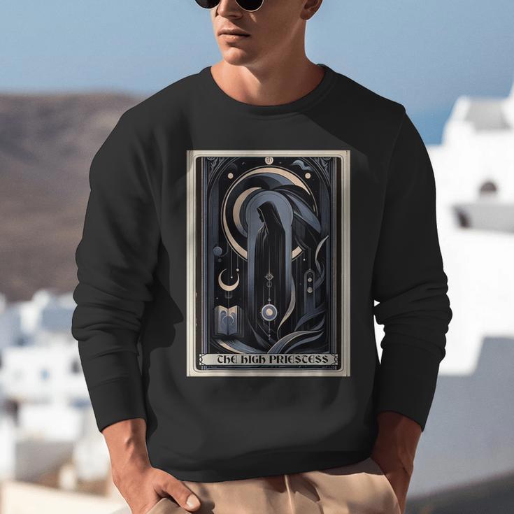 Tarot Cards Guide Book Esoteric Mysticism Clothing The High Priestess -Adults Small Classic Fit Short Sleeve Unisex Sweatshirt