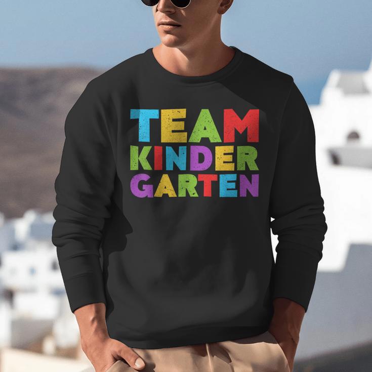 Team Kindergarten Shirt Teacher Back To School Graduation Men Women Girls Kids Unisex Sweatshirt