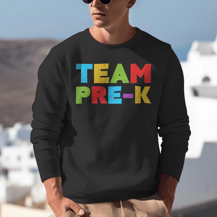 Team Pre-K Shirt Teacher Boy Girl Back To School Graduation Unisex Sweatshirt