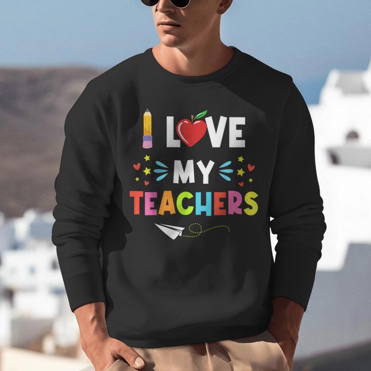 Teens Graduation I Heart My Teacher I Love My Teachers Unisex Sweatshirt